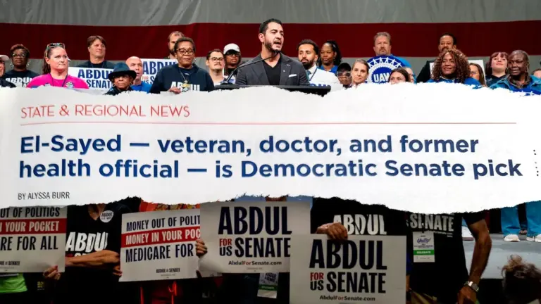 Abdul El-Sayed dubbed ‘veteran’ by Soros-linked propaganda newspaper distributed in Michigan