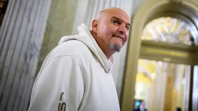 Fetterman plays political maverick, but his voting record tells another story